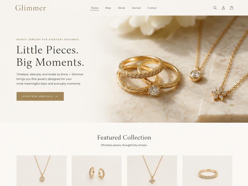 Example Jewelry storefront